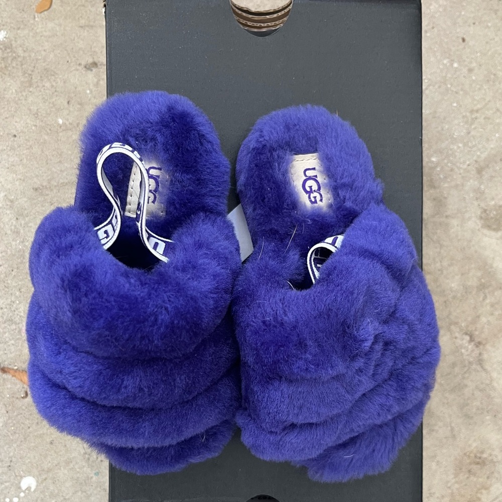 Purple UGG house shoes